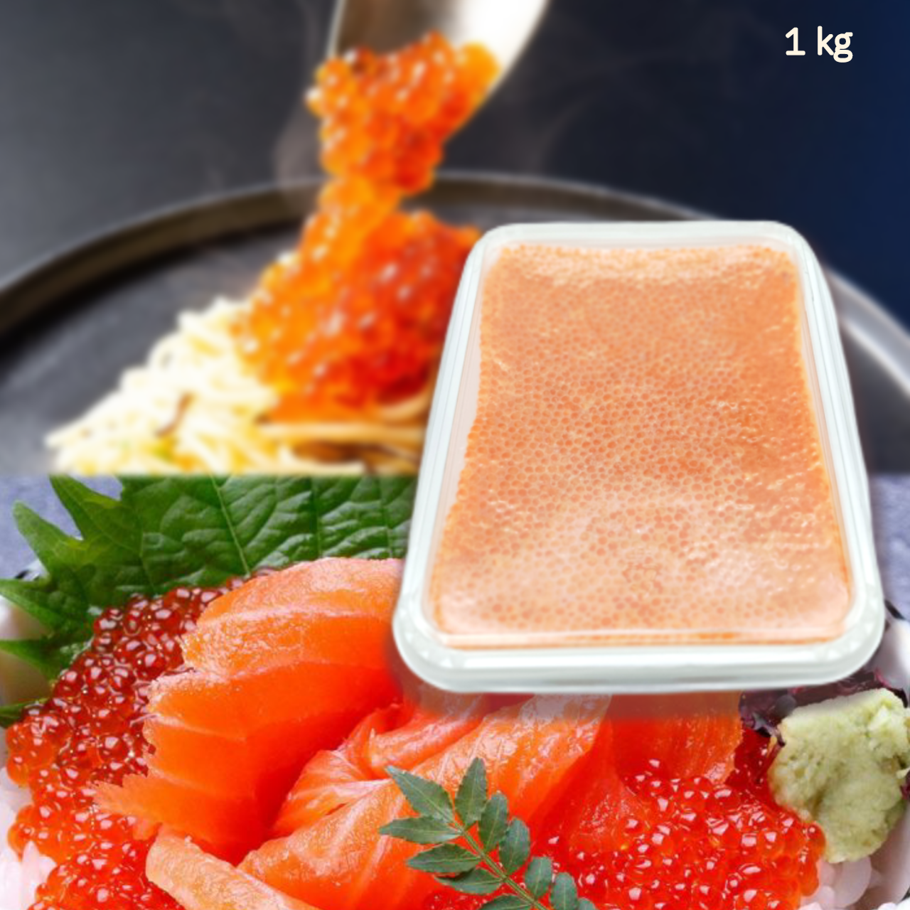 Œufs de saumon de truite 1 kg Danemark congelés トラウトいくら1kg デンマーク産 冷凍
