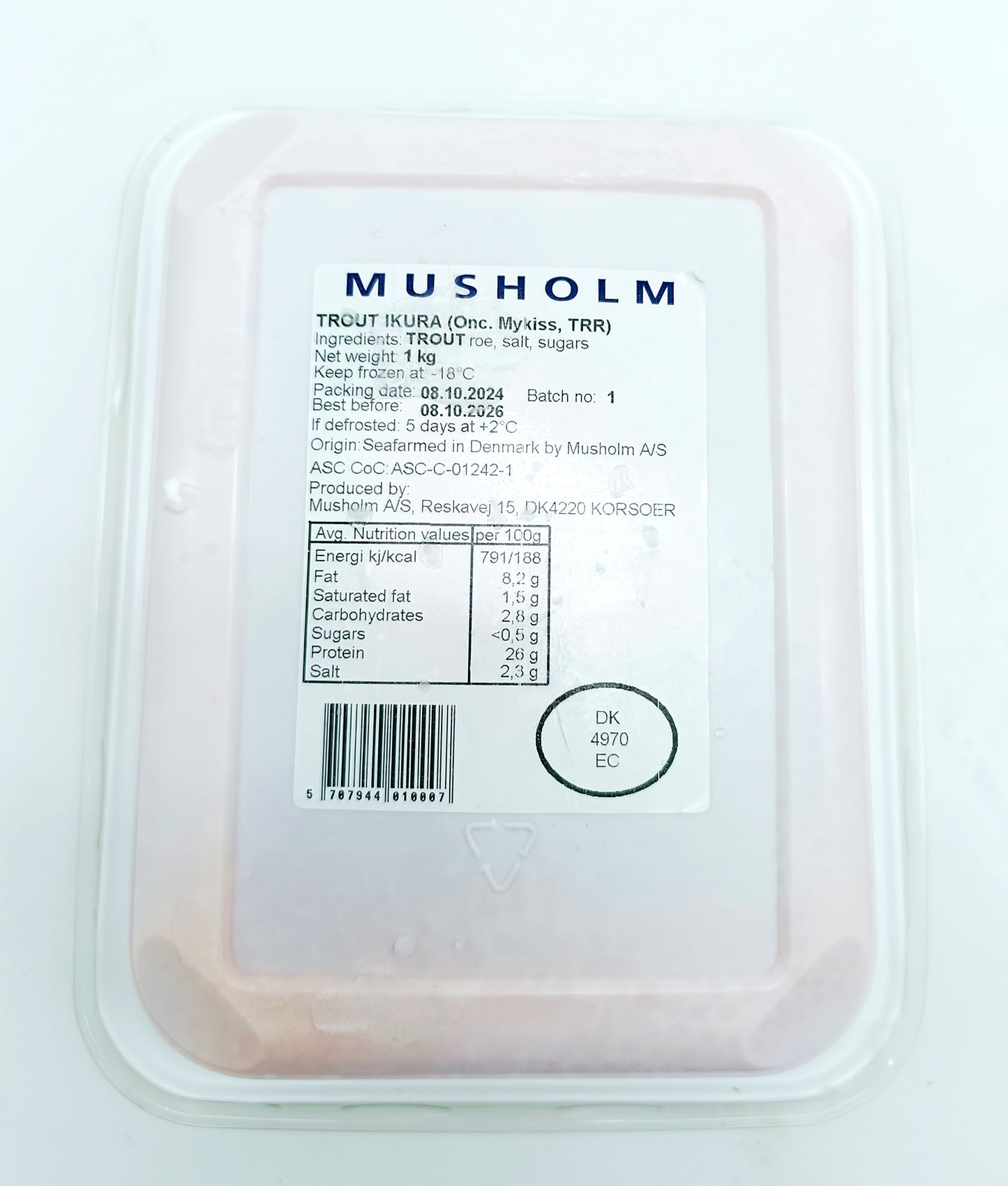 【冷凍】トラウトいくら 250g デンマーク産