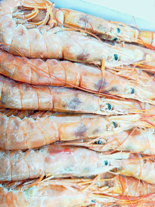 [surgelé] Crevettes rouges AVEC/SANS tête 2kg 赤海老有頭/無頭