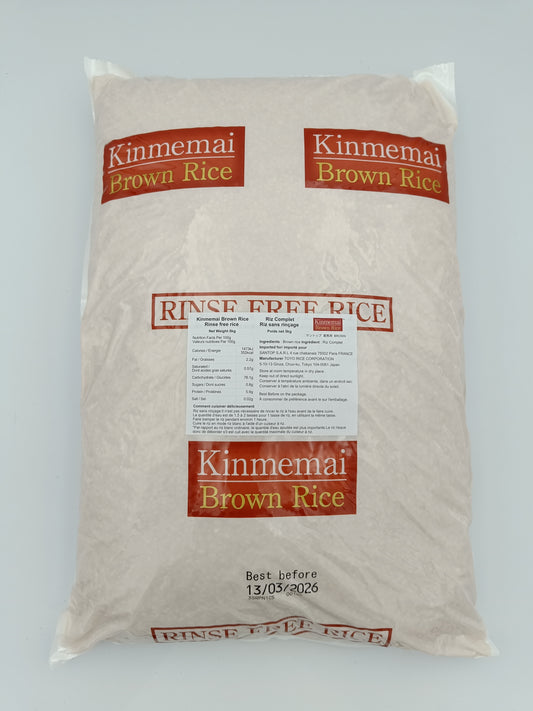 [sec] Riz brun japonais 5kg Kinmemai inutile de rincer 金芽米 無洗米 玄米